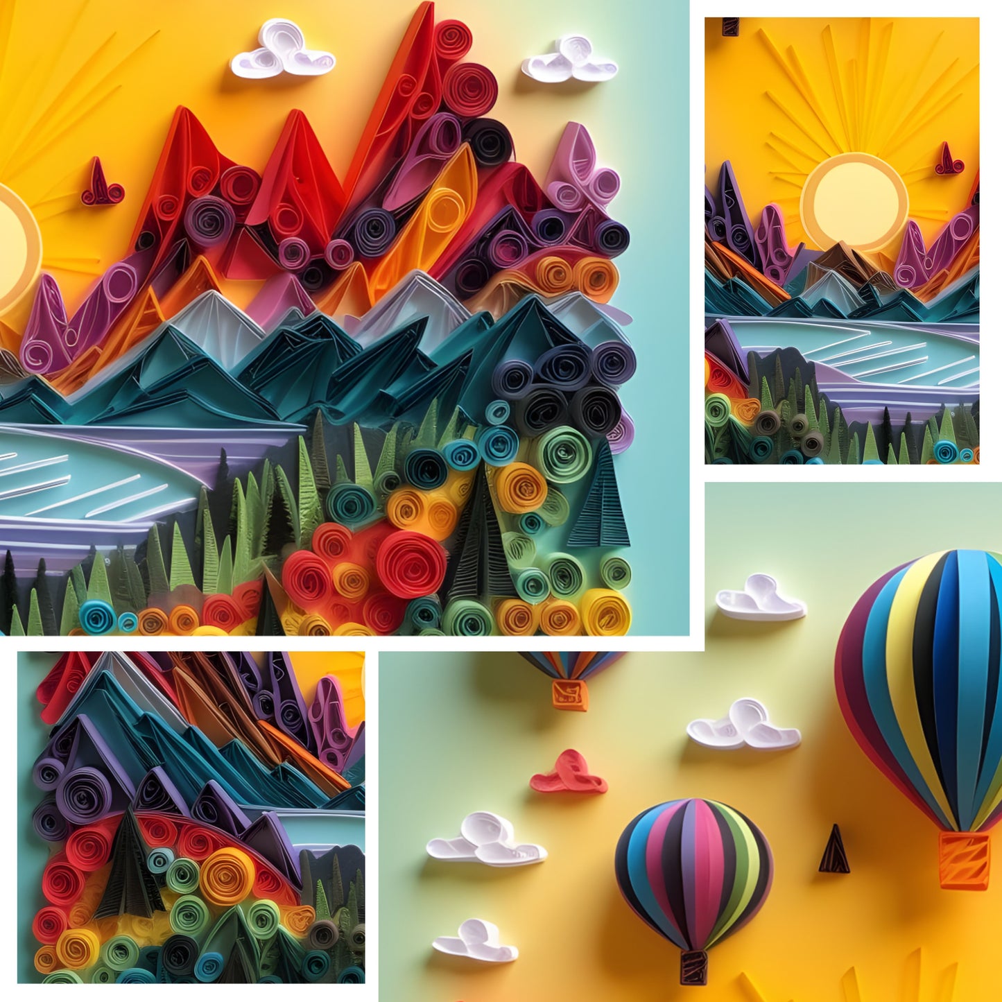 3D Hot Air Balloon v1 | Skinny Tumbler 600ml