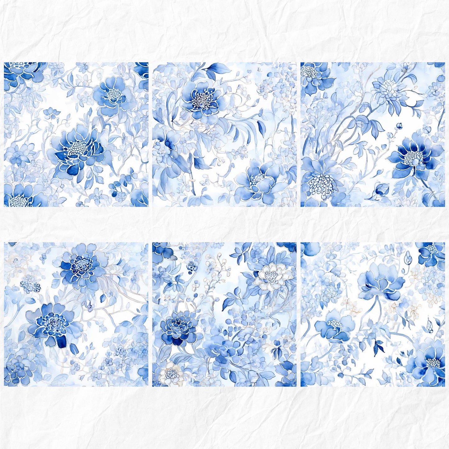 Floral Blue | Watercolour