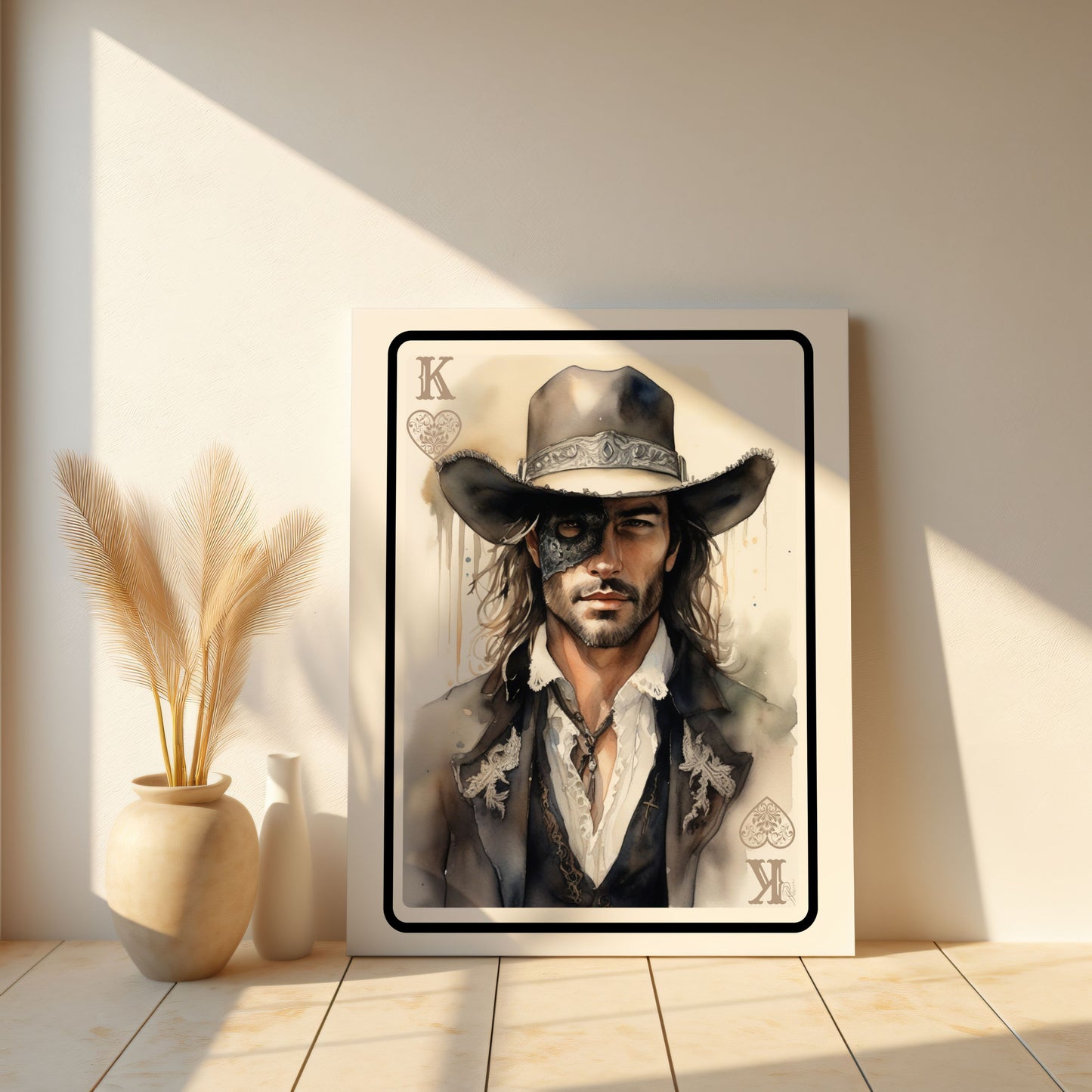 Wild West Poker Card Art Print Trio - Set 3