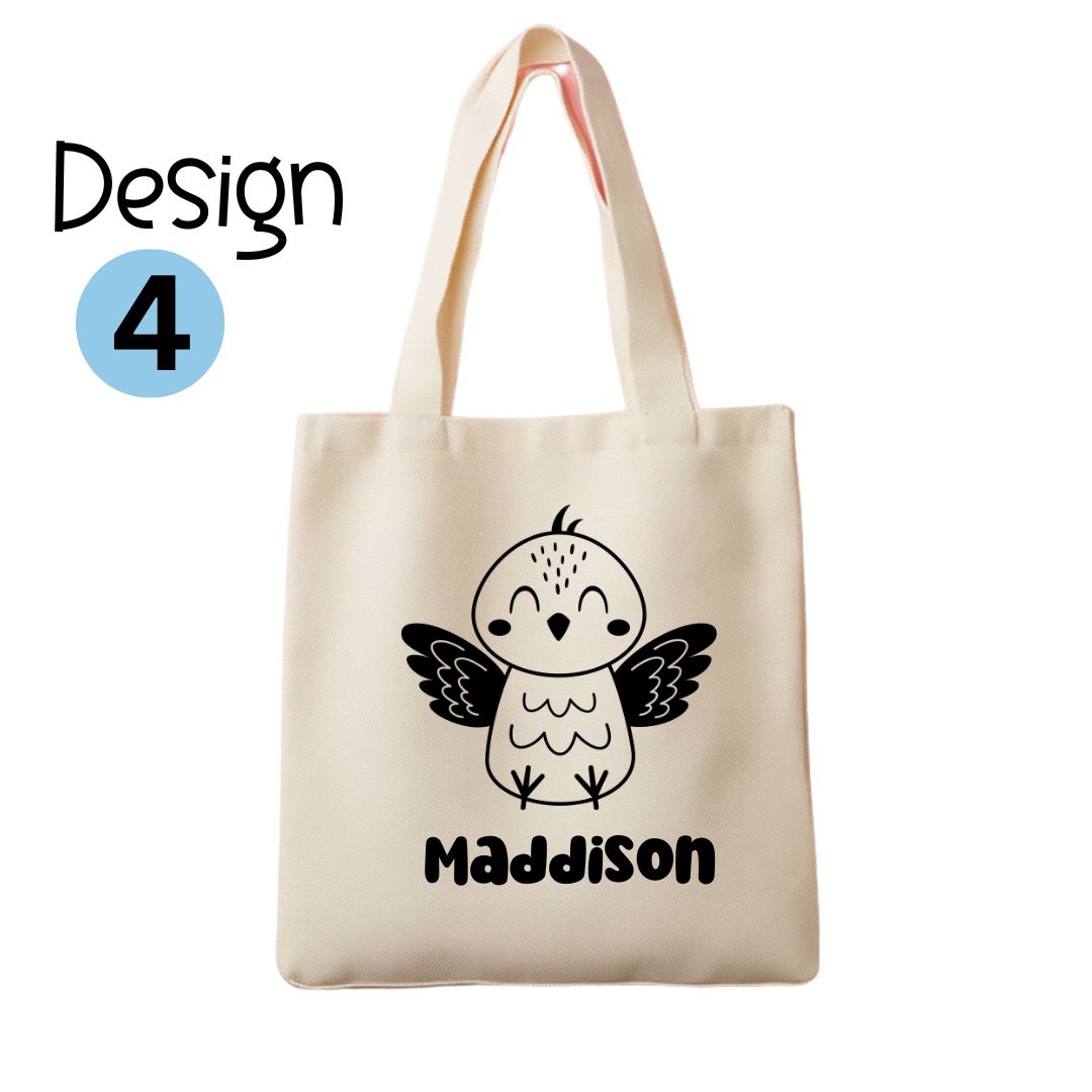 Kids Personalised Printed Easter Tote Bag