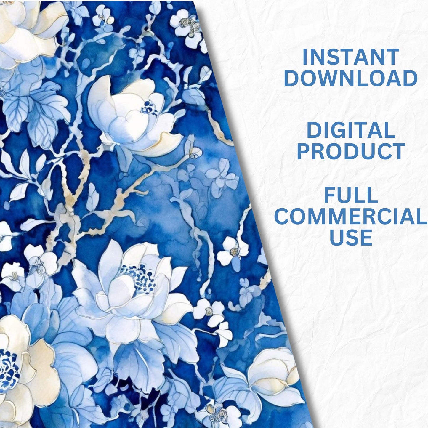 Floral Blue | Watercolour