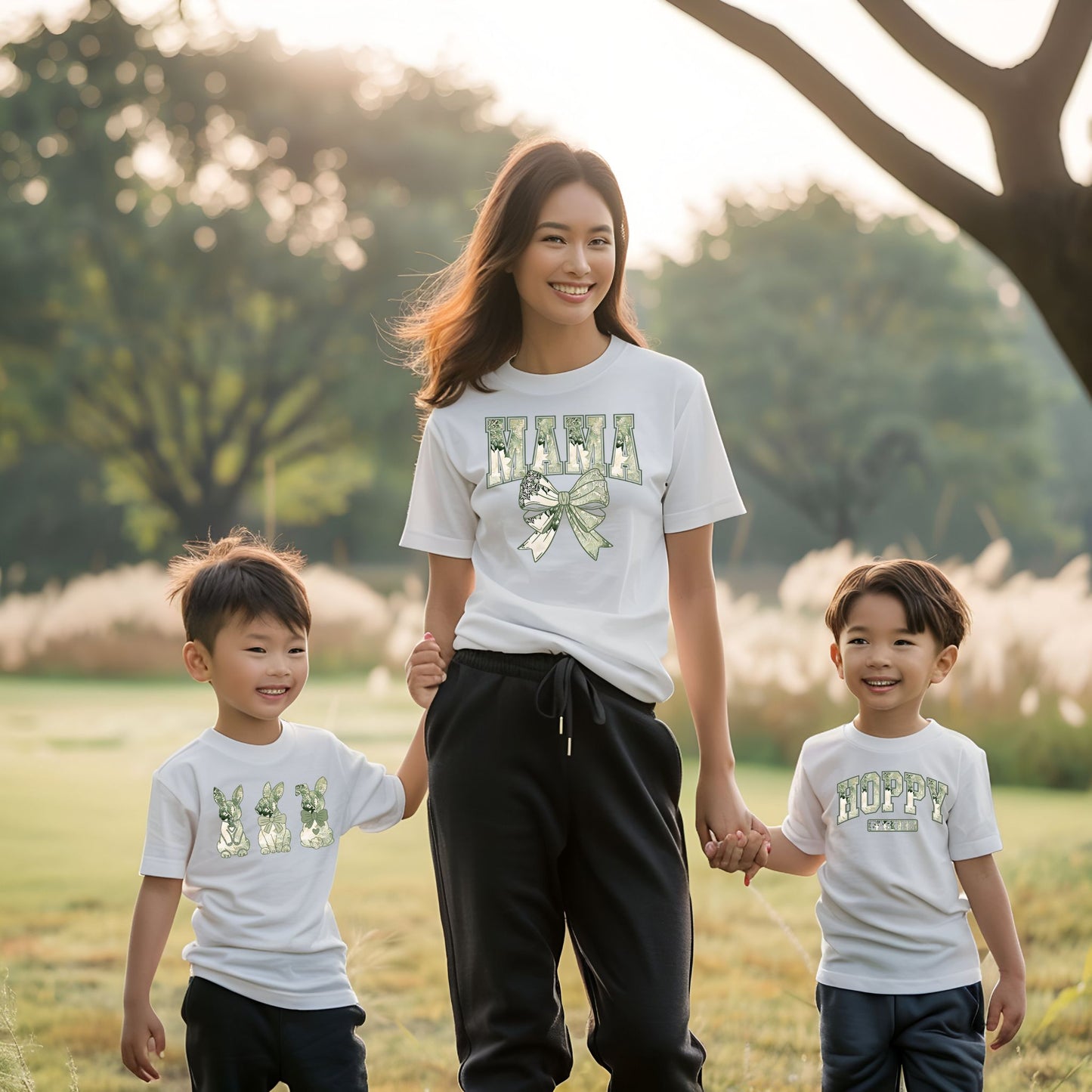 40+ Coquette Checkered Easter Bunny PNG Green Color Palette | Country Cottage Core Floral Watercolor Clipart | Digital Download