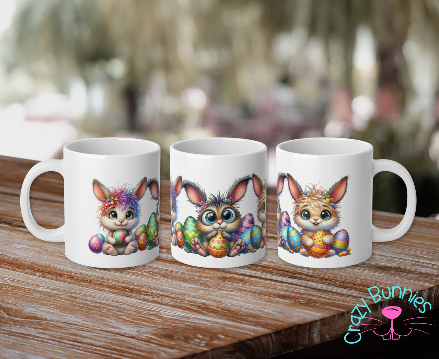 Crazy Bunnies Kids Fluffy Cups 6oz (175ml)