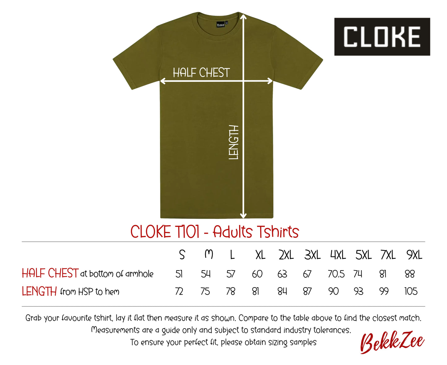 Cloke T101 | Adults T-shirts | Khaki
