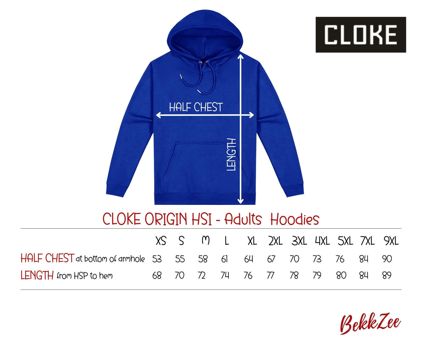 Cloke Origin HSI | Adult Hoodie | Bright Royal