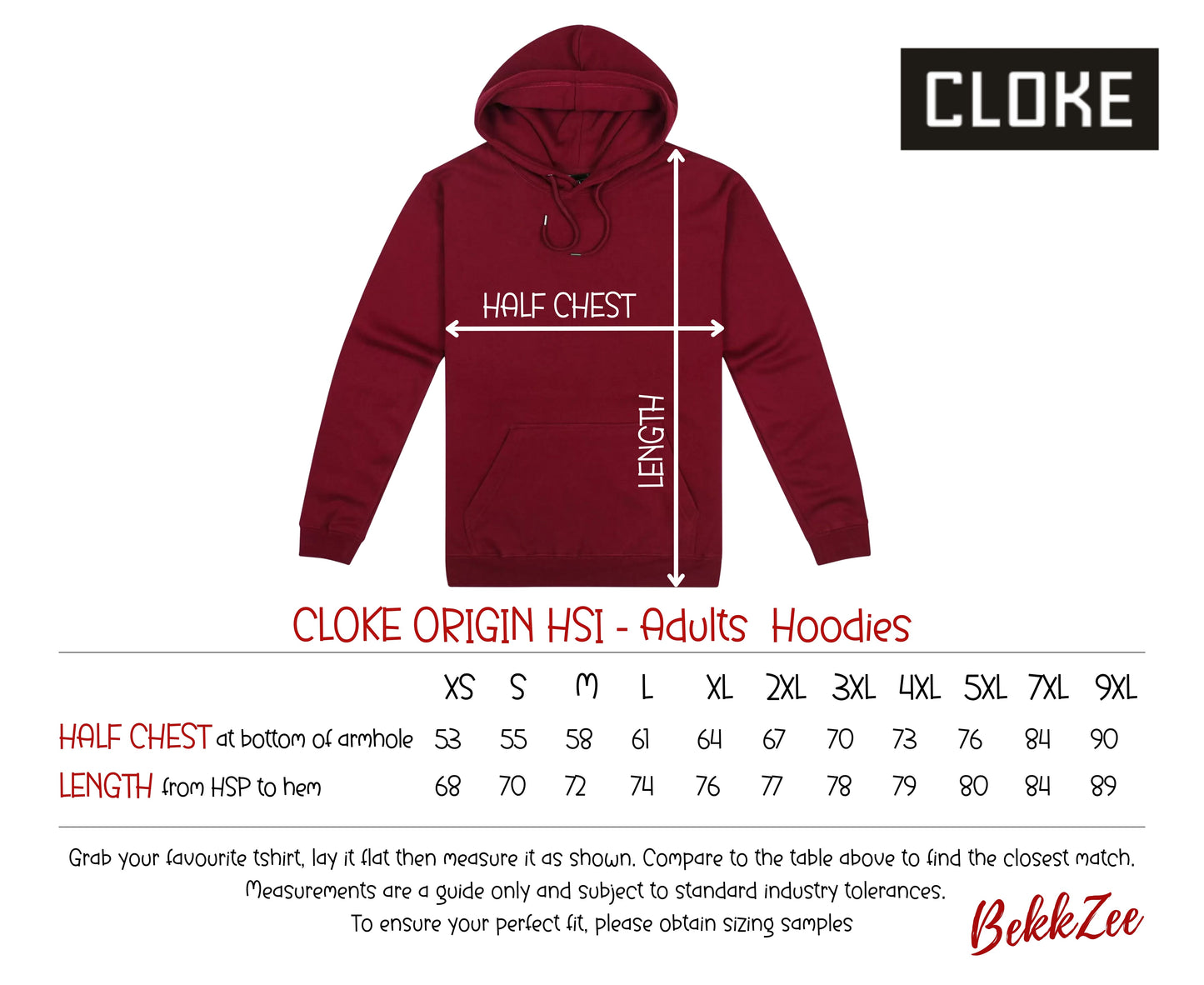 Cloke Origin HSI | Adult Hoodie | Maroon