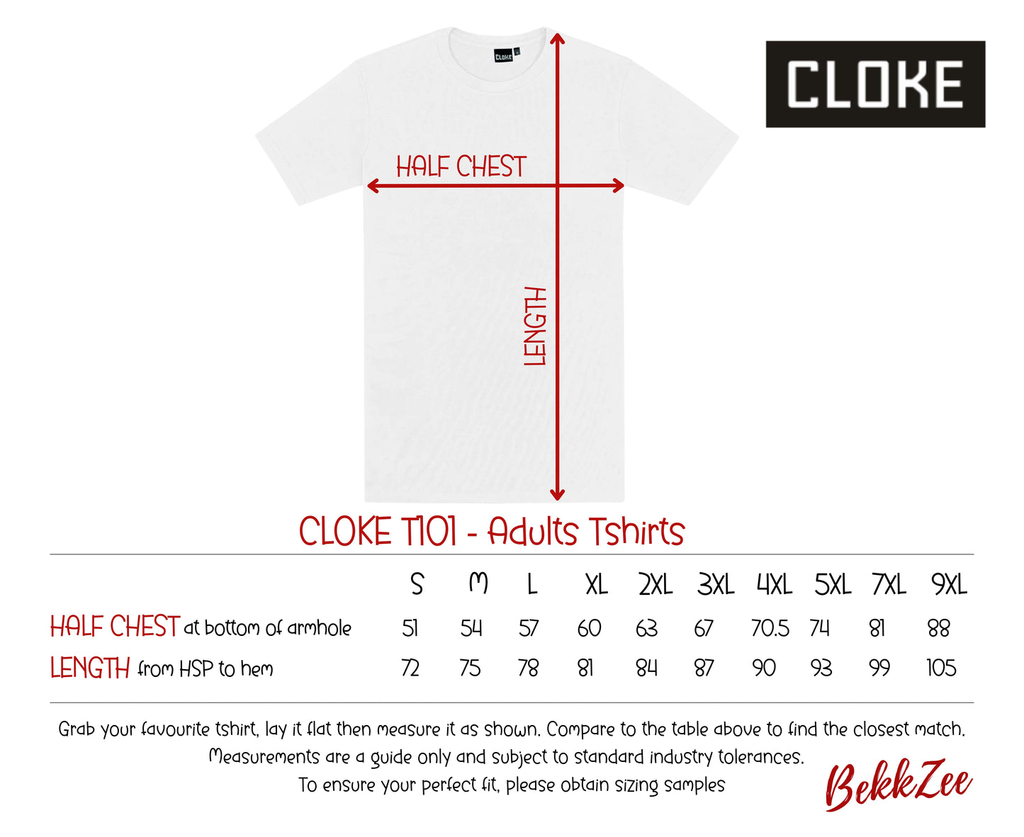 Cloke T101 | Adults T-shirts | White