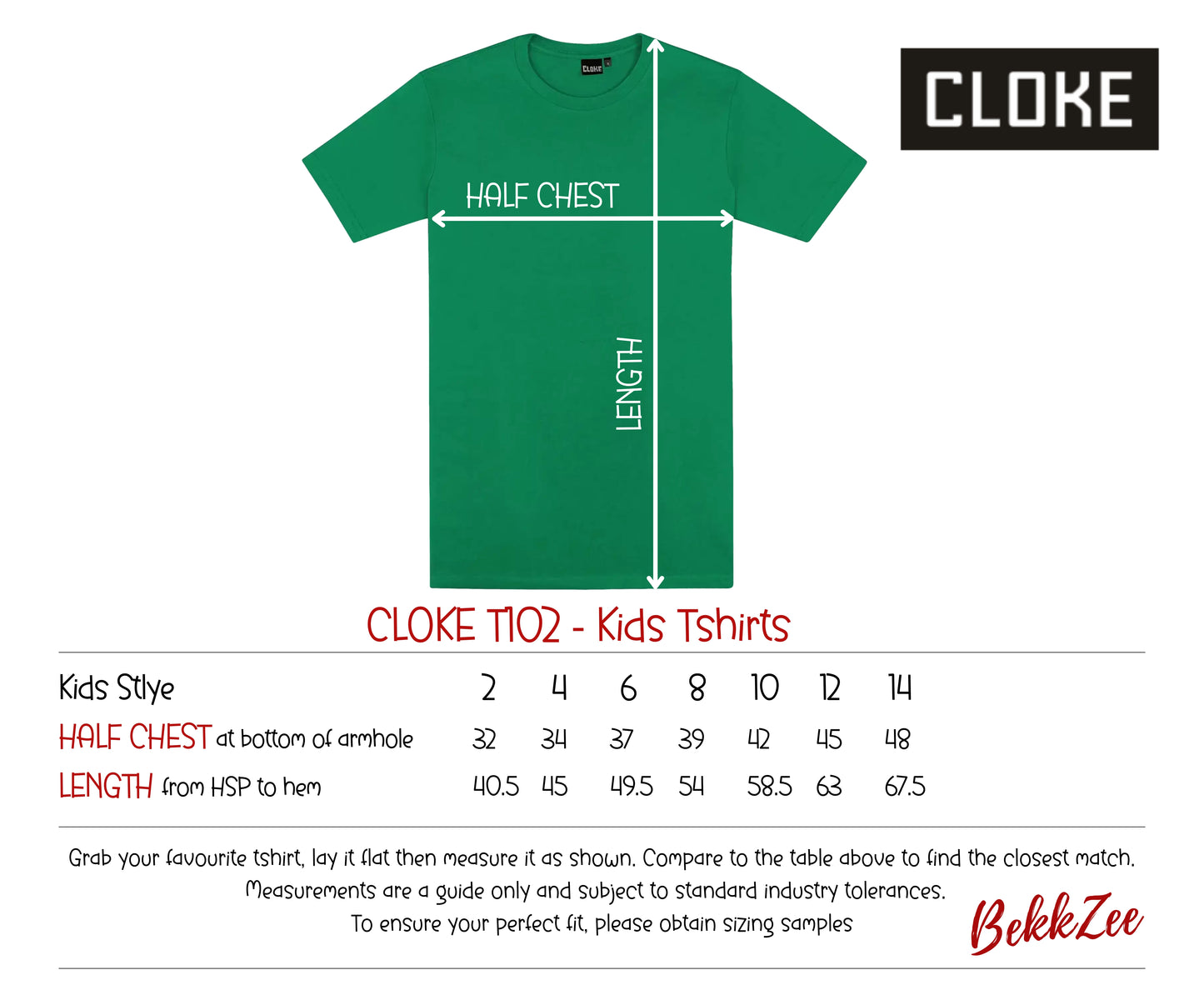 Cloke T102 | Kids T-shirts | Kelly Green