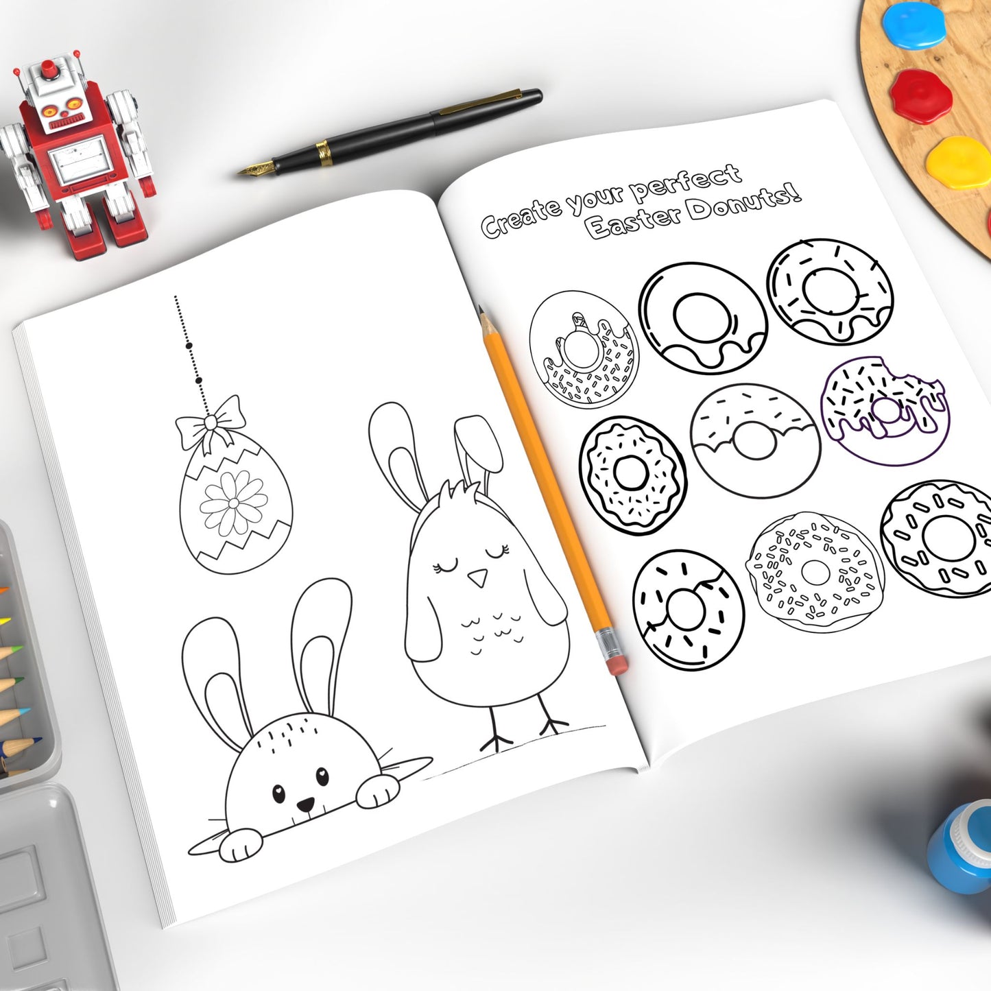 The Great Easter Bunny Counting and Colouring Book - Ages 2 to 5