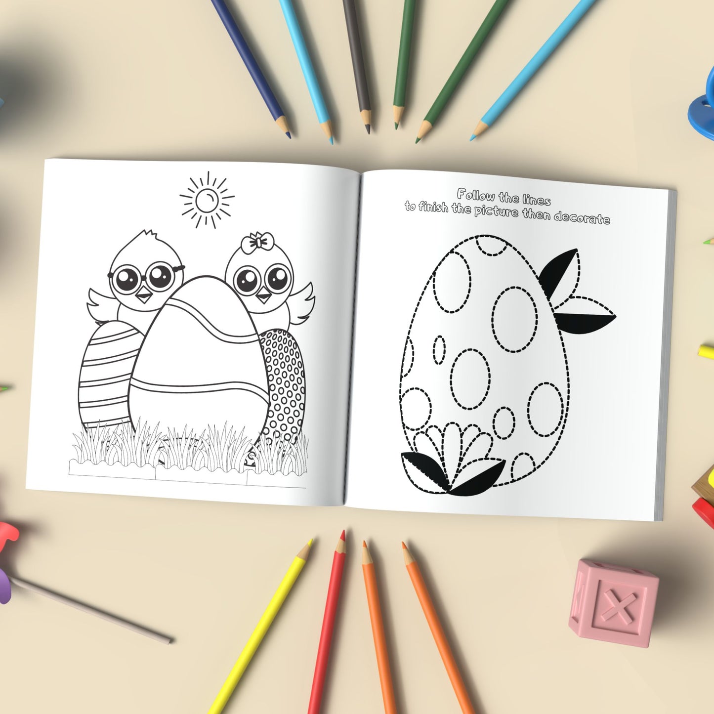 The Great Easter Bunny Counting and Colouring Book - Ages 2 to 5