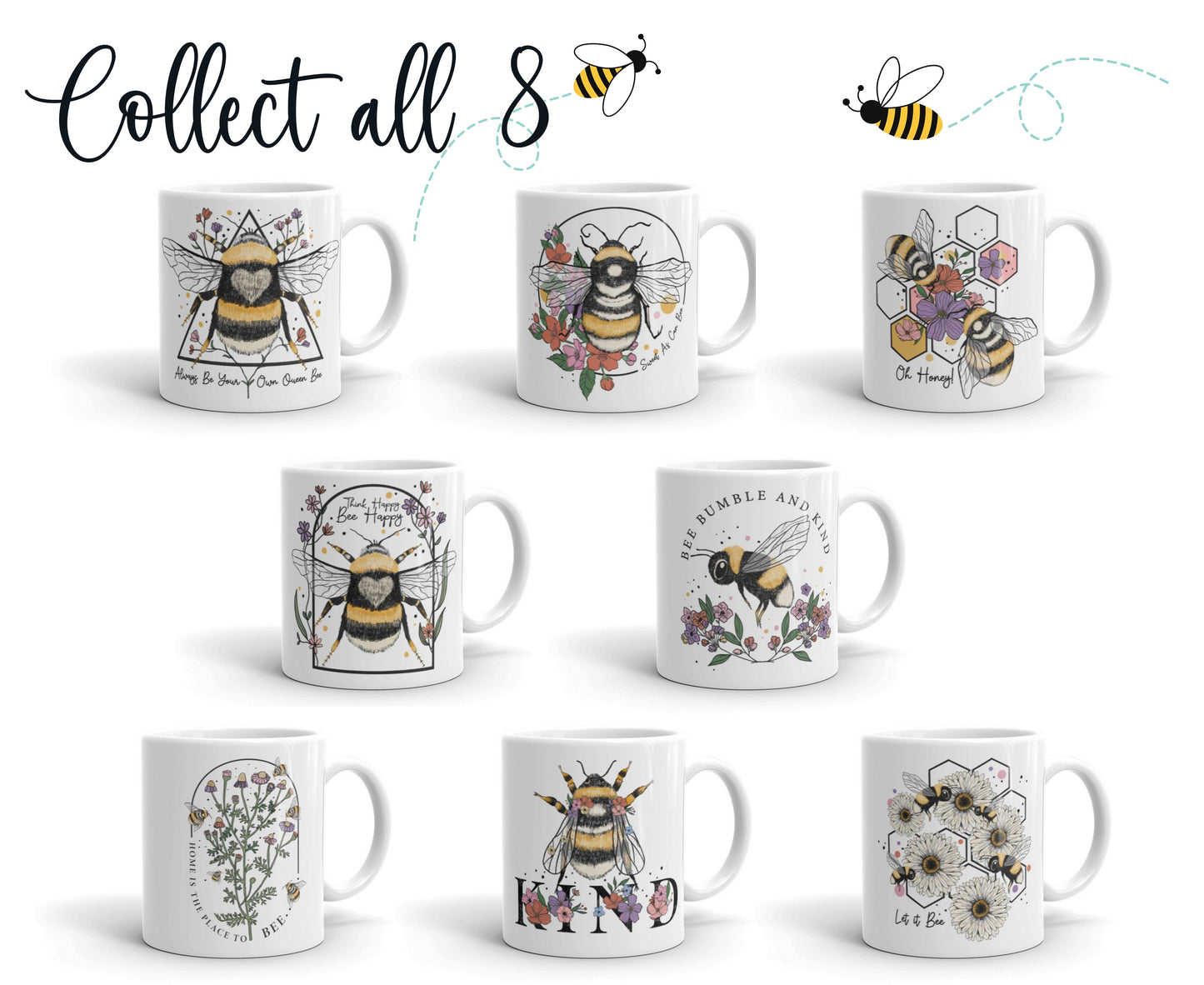 Honey Bee Coffee Mugs 375ml