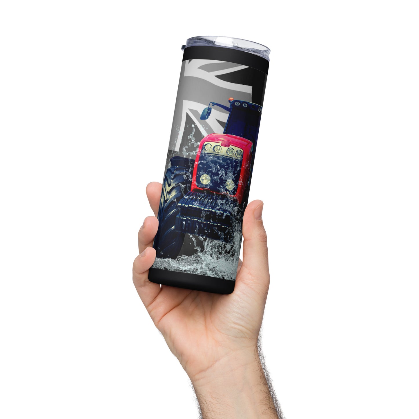 Tractor with NZ Flag | Skinny Tumbler 600ml