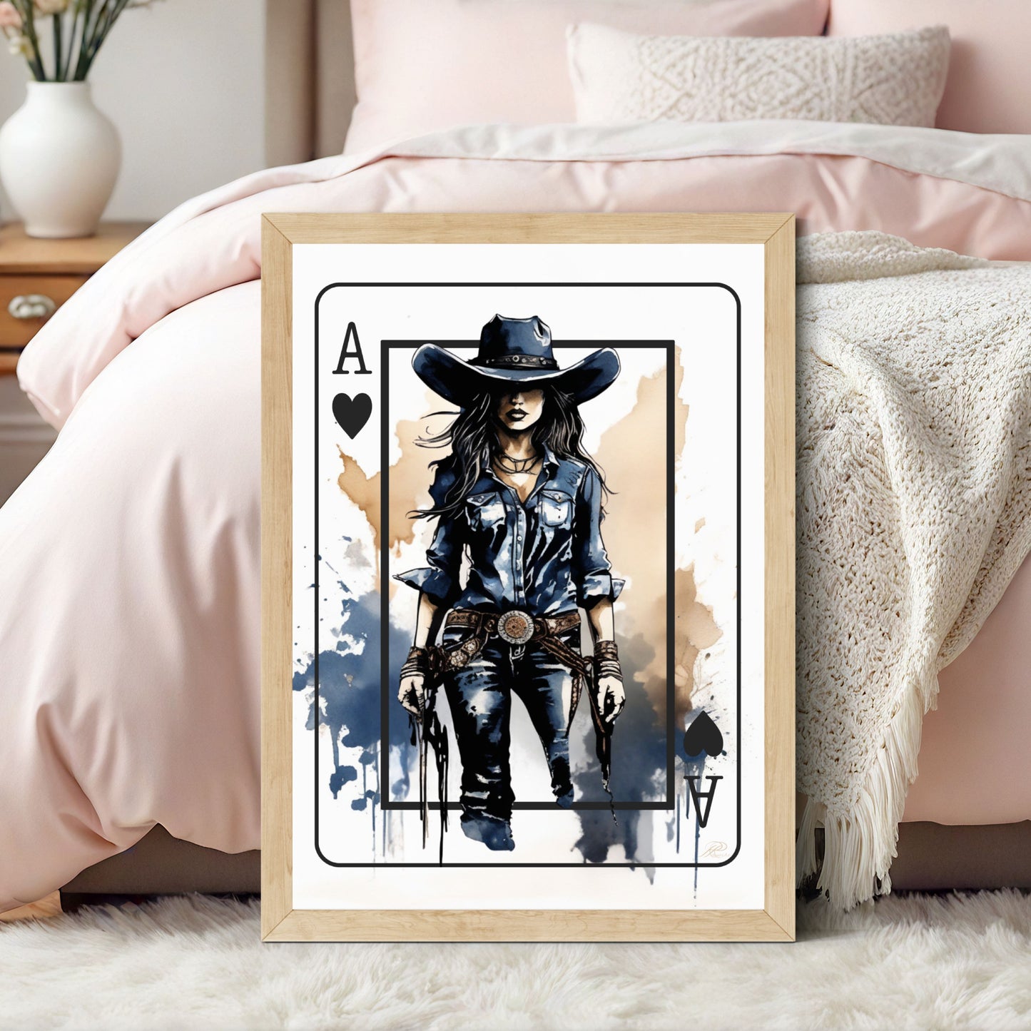 She's The Wild Card | Cowgirl Wall Art Gallery Set of 3