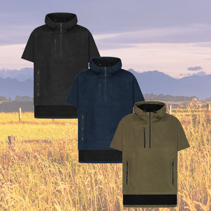 Hauroko Short Sleeve Windproof Fleece Tee