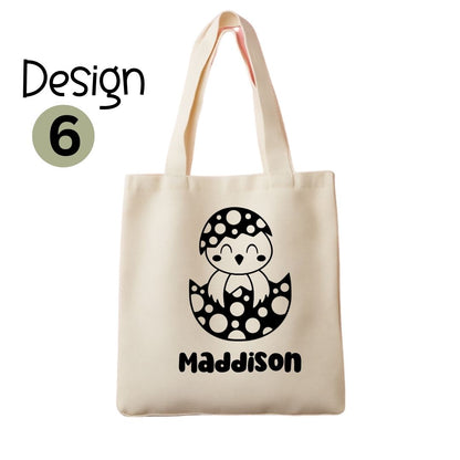Kids Personalised Printed Easter Tote Bag