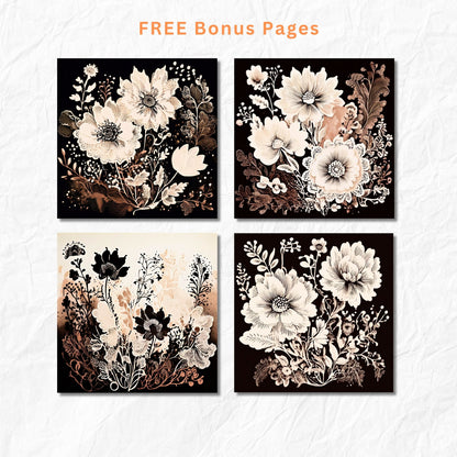 Mocha Mousse Cream and Lace | Watercolour