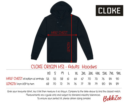 Cloke Origin HSI | Adult Hoodie | Black