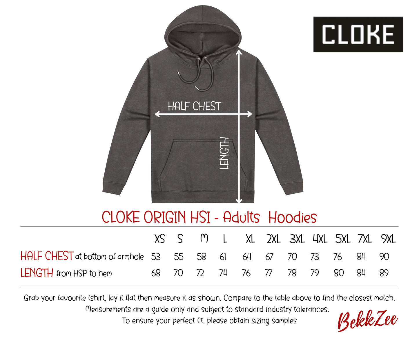 Cloke Origin HSI | Adult Hoodie | Dark Grey
