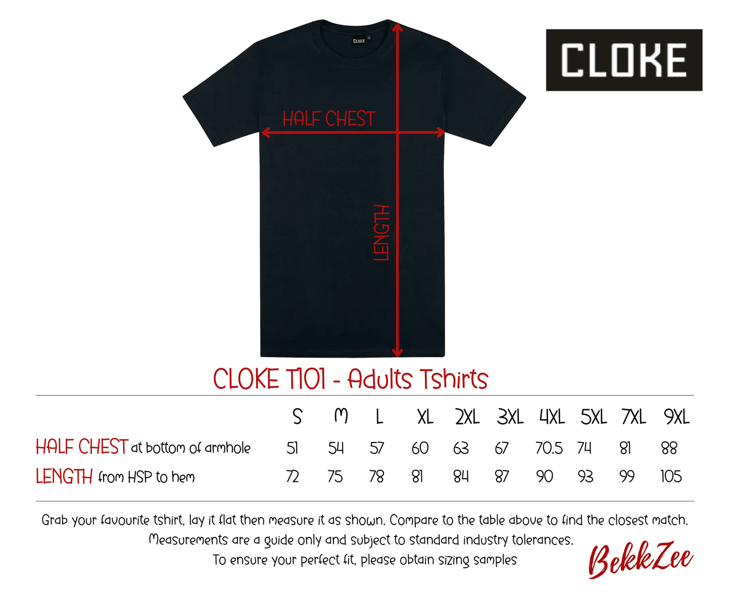 Cloke T101 | Adults T-shirts | Black