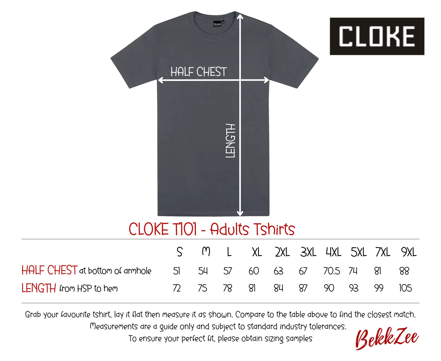 Cloke T101 | Adults T-shirts | Dark Grey