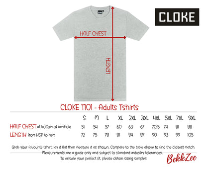 Cloke T101 | Adults T-shirts | Grey Marle