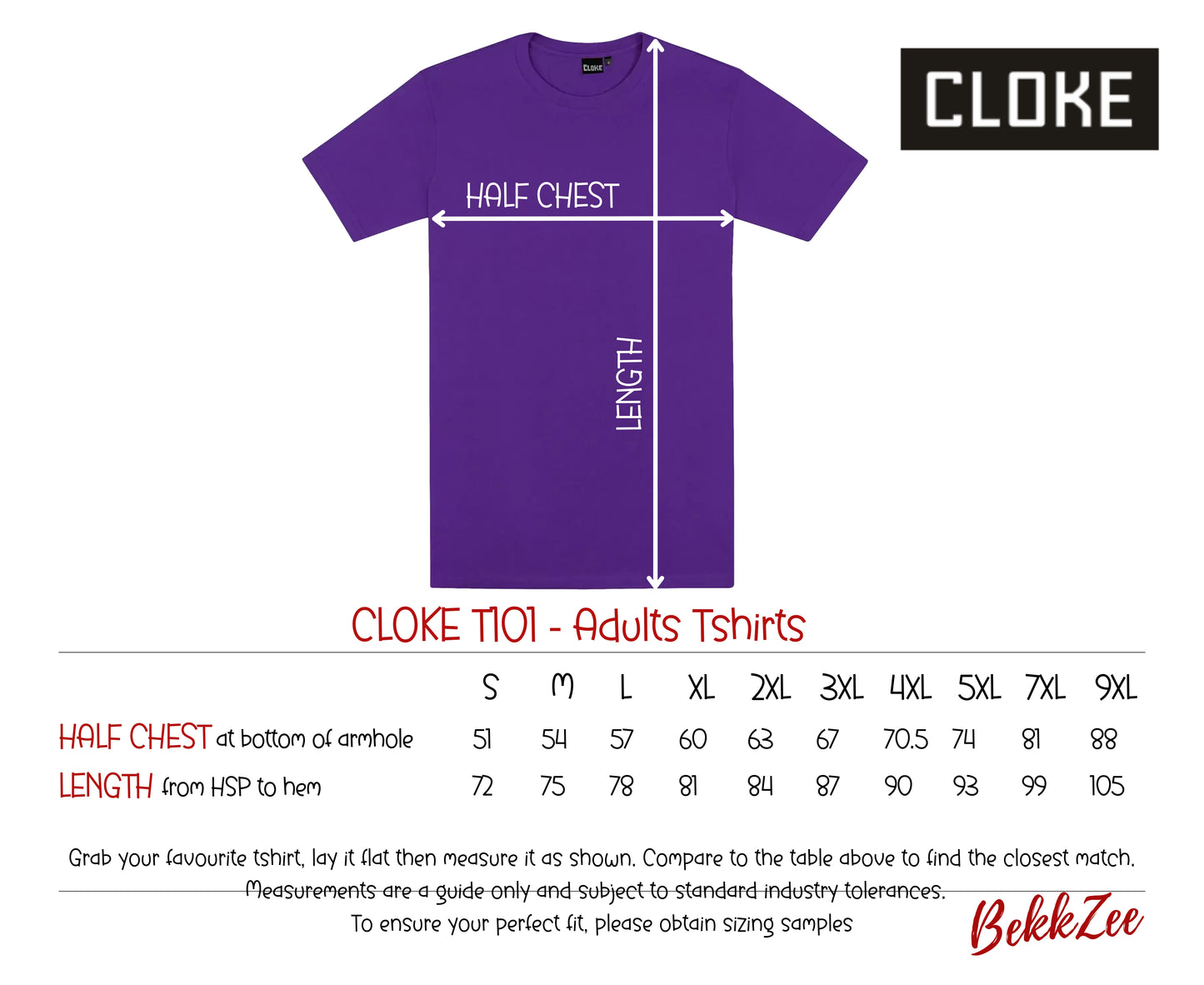 Cloke T101 | Adults T-shirts | Purple