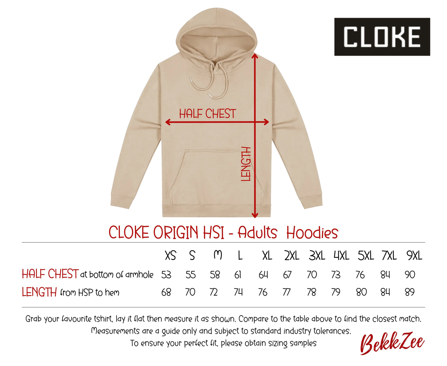 Cloke Origin HSI | Adult Hoodie | Tan