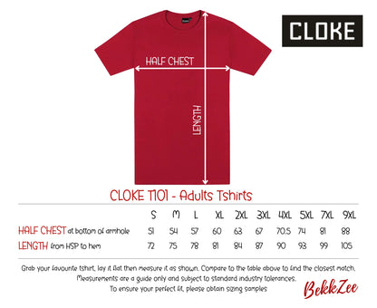 Cloke T101 | Adults T-shirts | Red