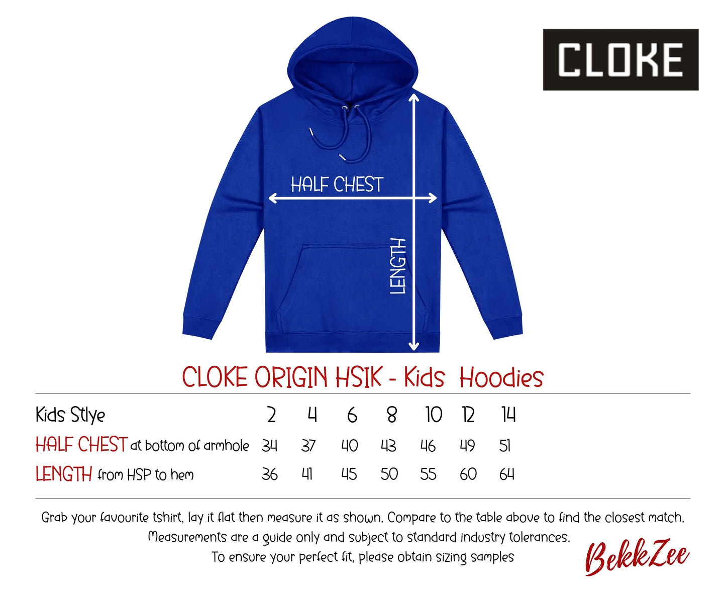 Cloke Origin HSI | Kids Hoodie | Bright Royal