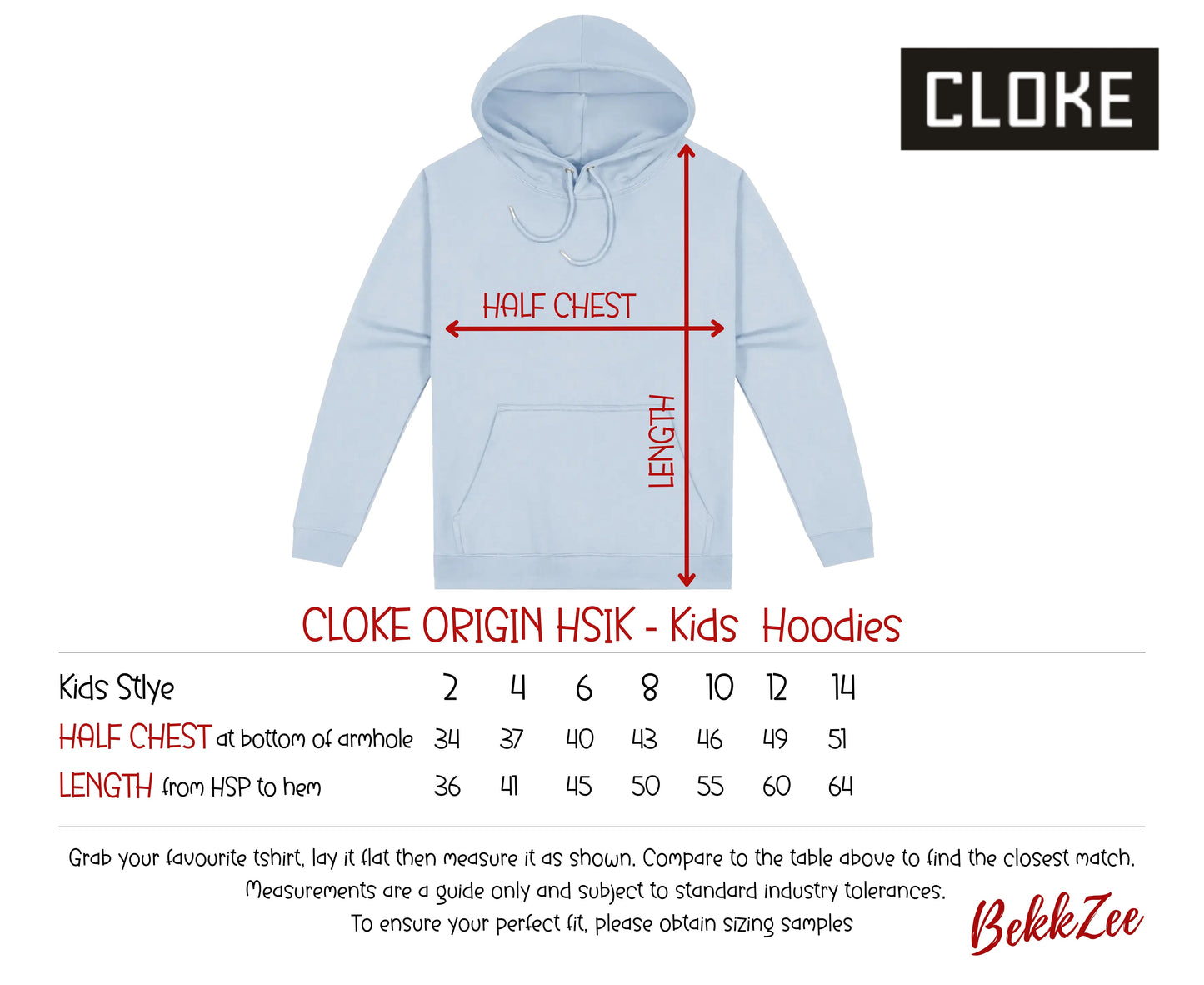 Cloke Origin HSI | Kids Hoodie | Pale Sky