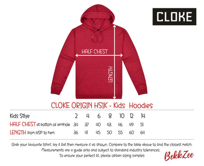 Cloke Origin HSI | Kids Hoodie | Red