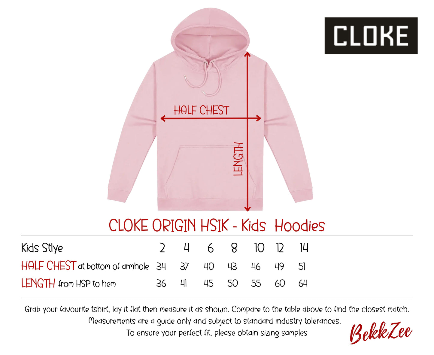 Cloke Origin HSI | Kids Hoodie | Pale Pink