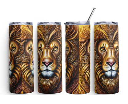 Steampunk Lion | Skinny Tumbler 600ml