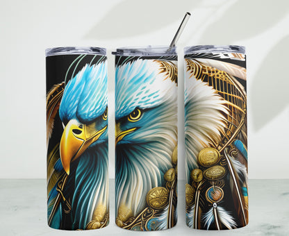 Native American Eagle | Skinny Tumbler 600ml