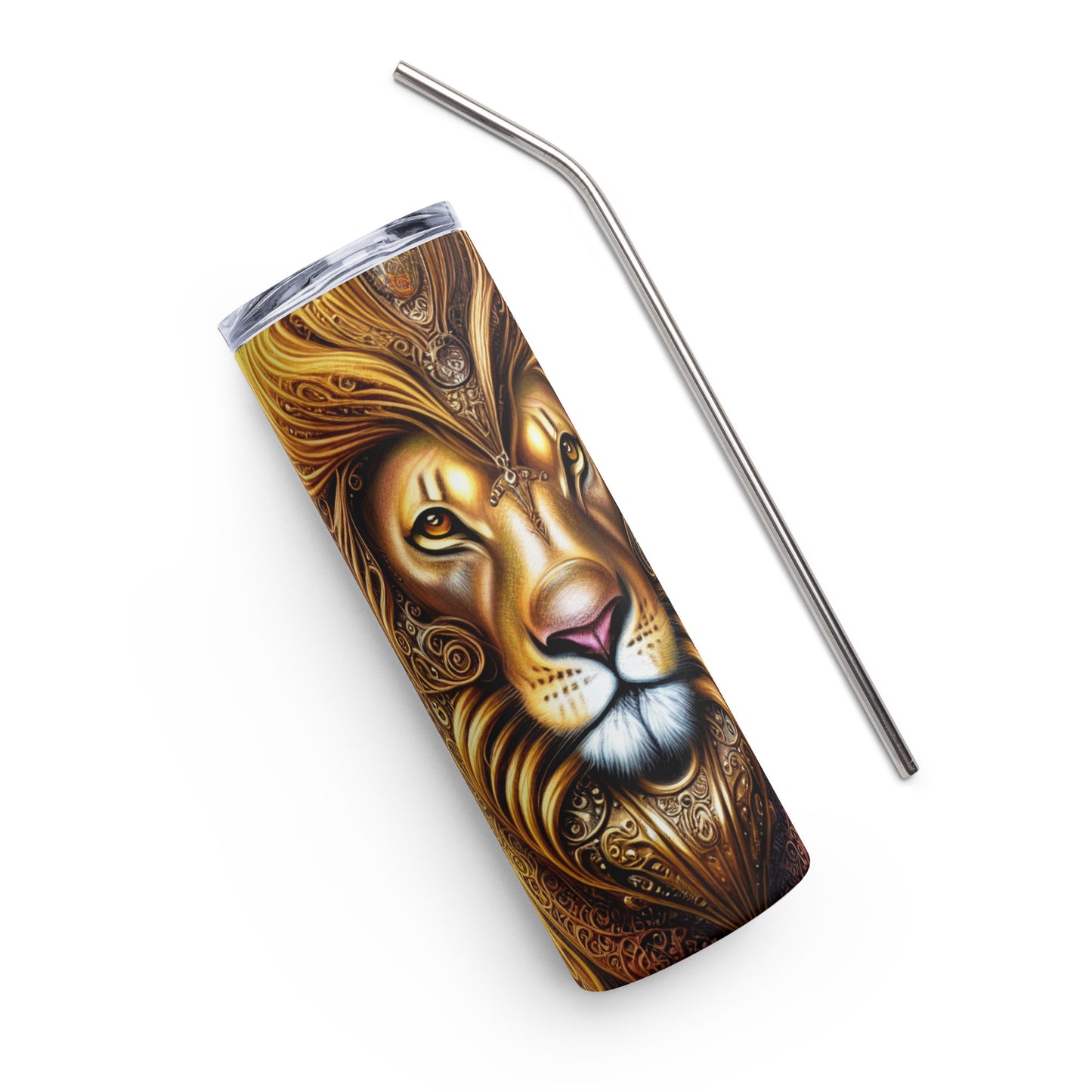 Steampunk Lion | Skinny Tumbler 600ml